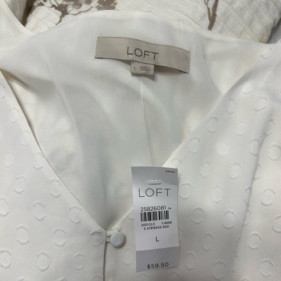Loft Elegant White Blouse - Picture 3 of 3